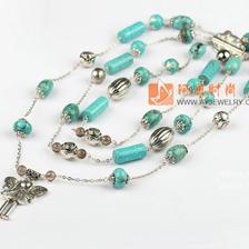 松石茶晶項鏈毛衣鏈 阿勇時尚飾品批發(fā)網(wǎng)，打造你的松石飾品潮流